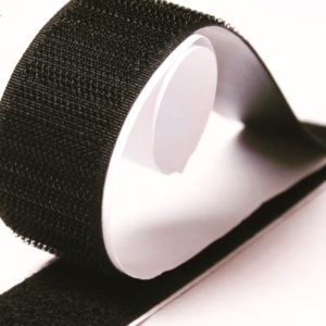 Velcro adhesivo Negro