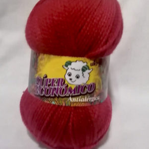 Lana color Rojo
