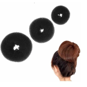 Dona O Donut Para Peinados Unidad Color Negro