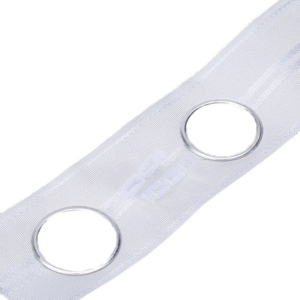 Huincha De Cortina Blanca Ojetillo Grande