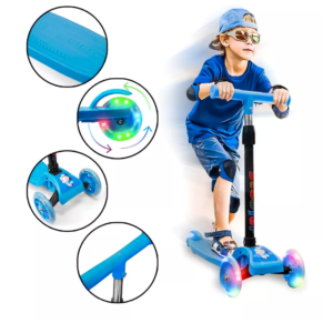 Monopatín Tripatín Estampado Con Luz Scooter