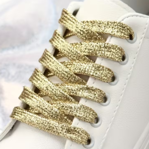Cordones para zapatillas Dorado brillante