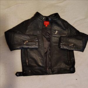 Chaqueta GUESS Kids Black Leather Biker original